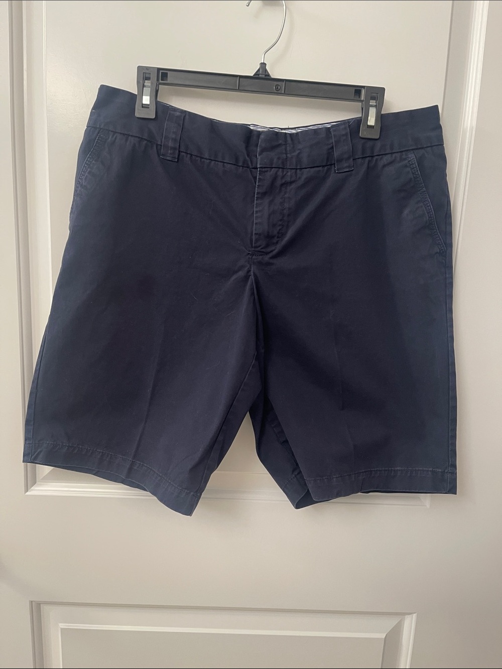 Tommy Hilfiger Women’s Navy Flat-Front Casual Shorts